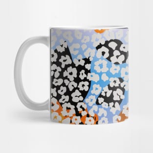 Colourful gradient unique flowers leopard stripes abstract modern 228 Pattern Mug